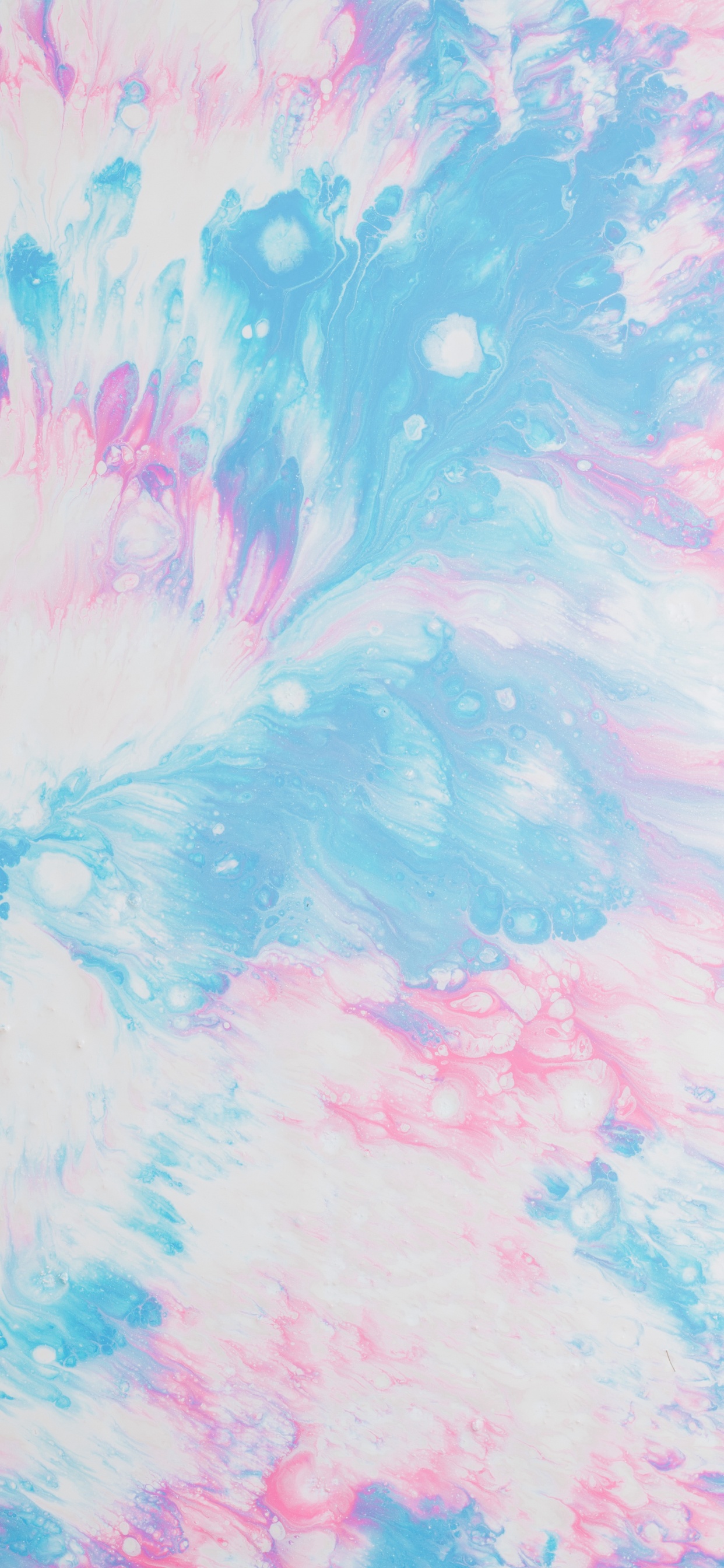 Peinture Abstraite Bleue et Blanche. Wallpaper in 1242x2688 Resolution