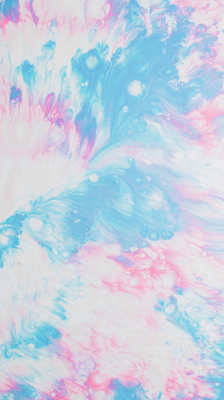 Peinture Abstraite Bleue et Blanche. Wallpaper in 750x1334 Resolution