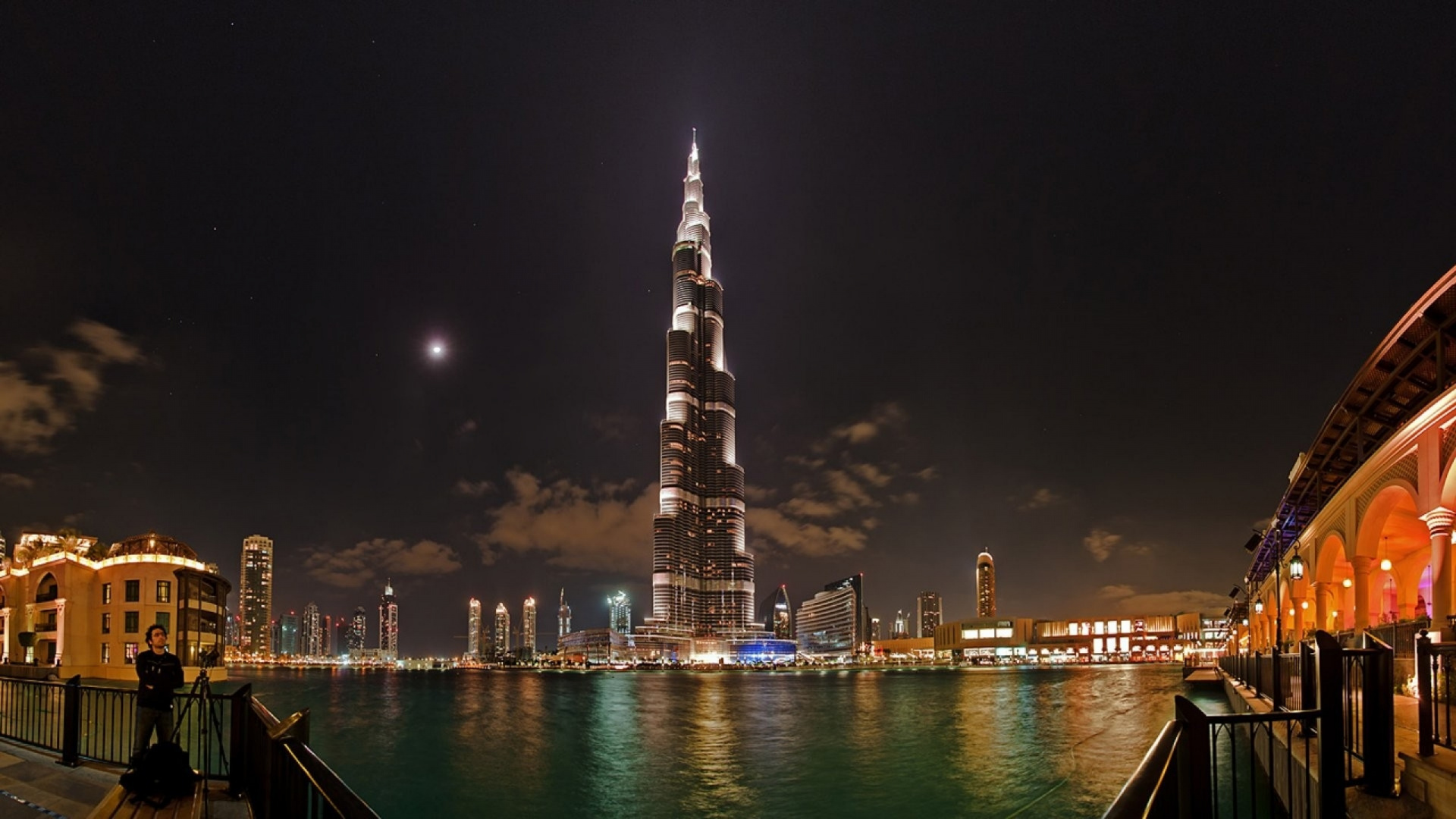 City Skyline During Night Time. Wallpaper in 1920x1080 Resolution