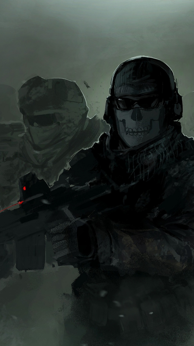 Call of Duty Modern Warfare 2, Call of Duty 4 Modern Warfare, Call of Duty Ghosts, Activision, Soldado. Wallpaper in 750x1334 Resolution