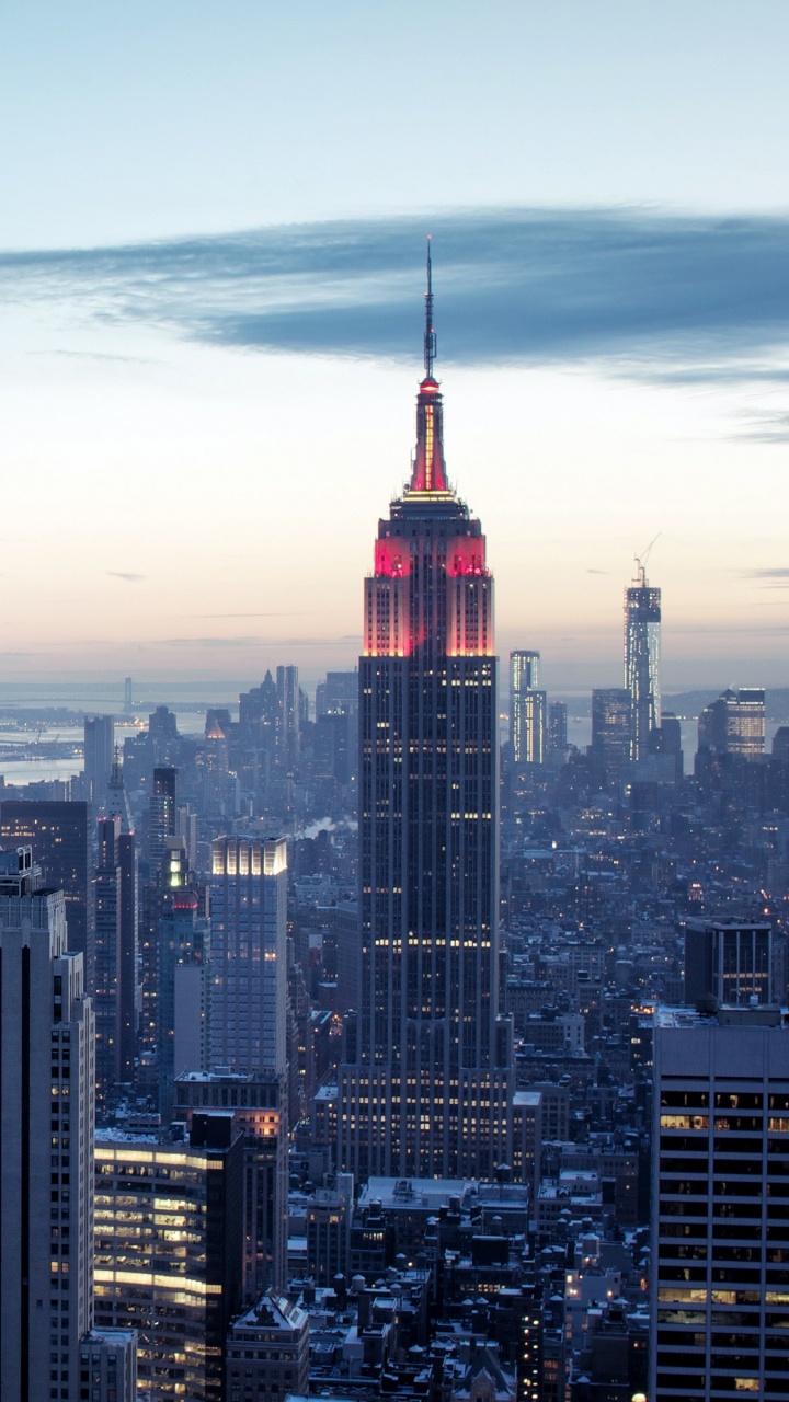 New York City, Cityscape, Urban Area, City, Skyscraper. Wallpaper in 720x1280 Resolution