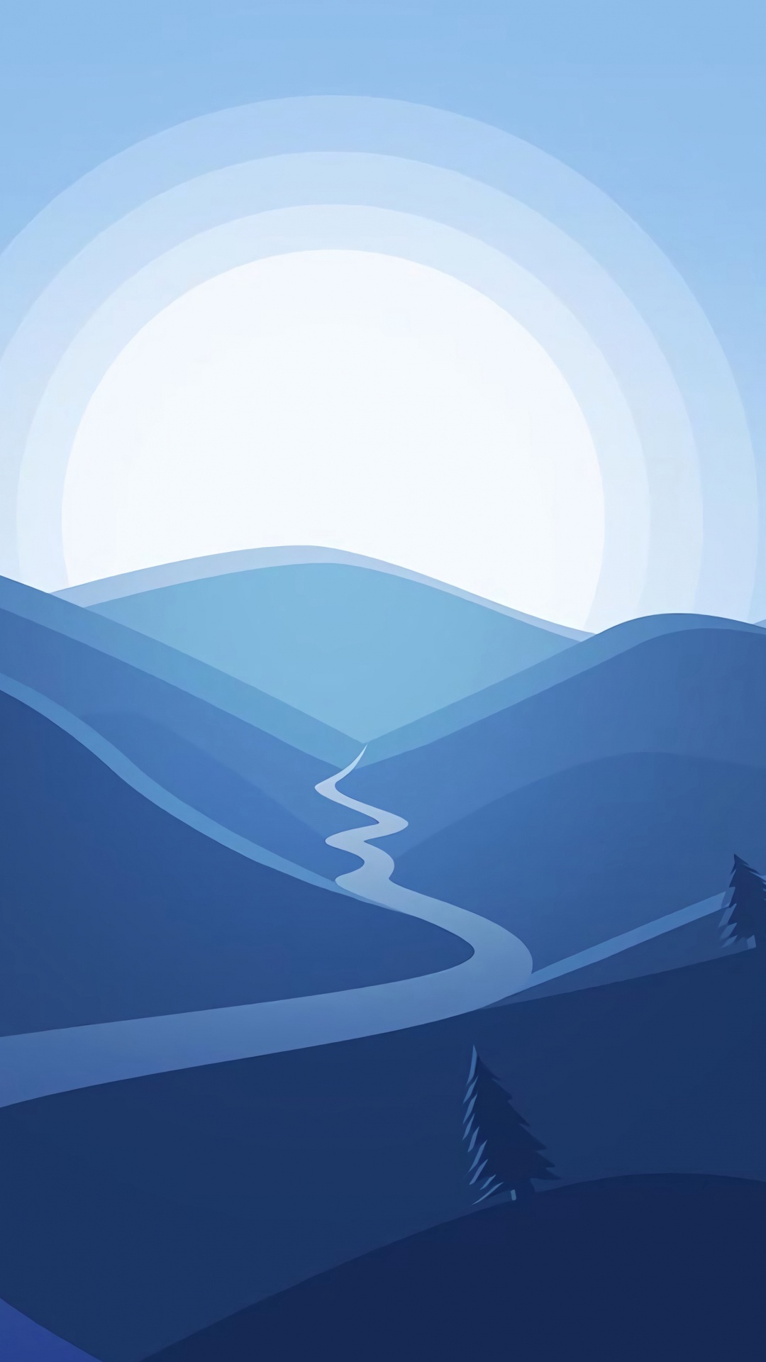 Azul, Montaña, Ambiente, Colina, Arquitectura. Wallpaper in 1080x1920 Resolution