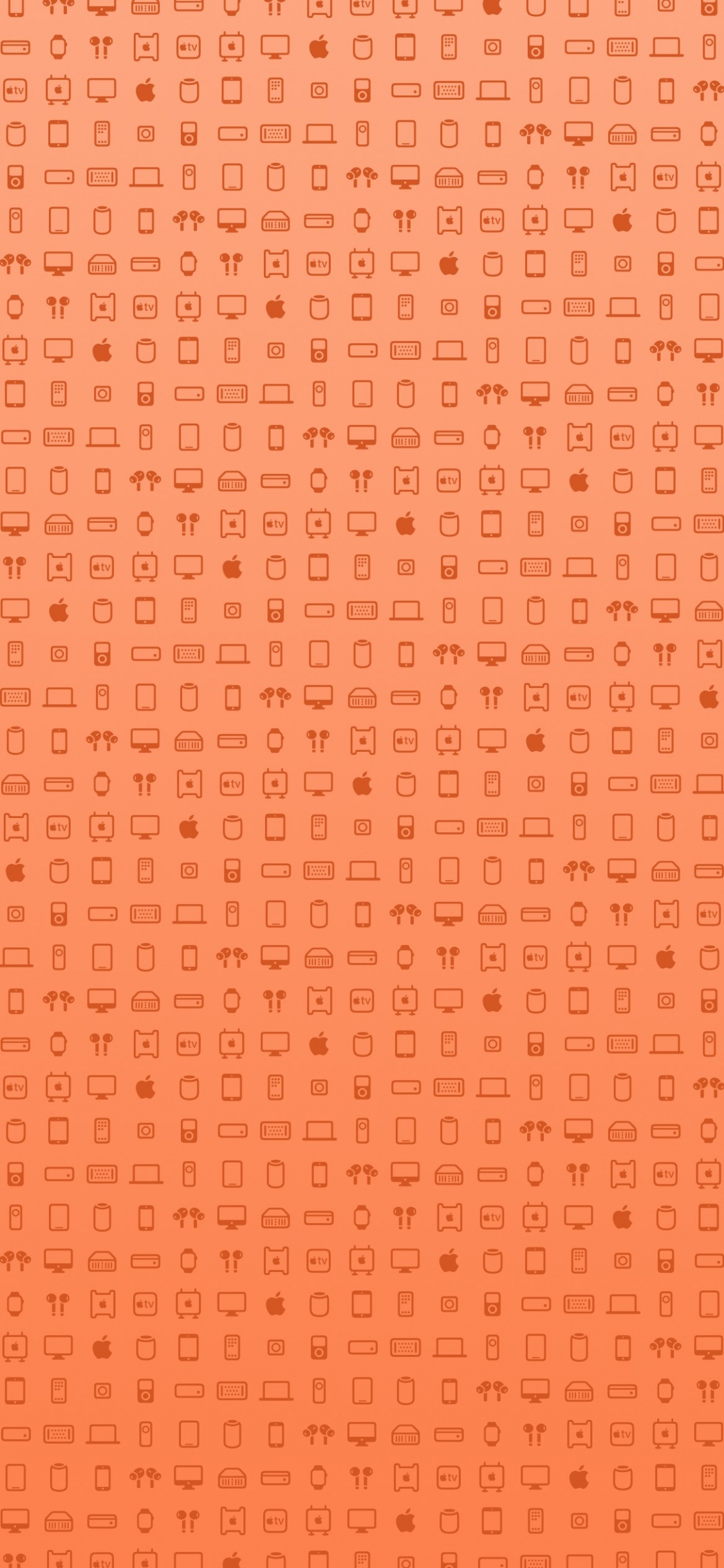 苹果, Ios, IOS 14, 棕色, 琥珀色 壁纸 1125x2436 允许