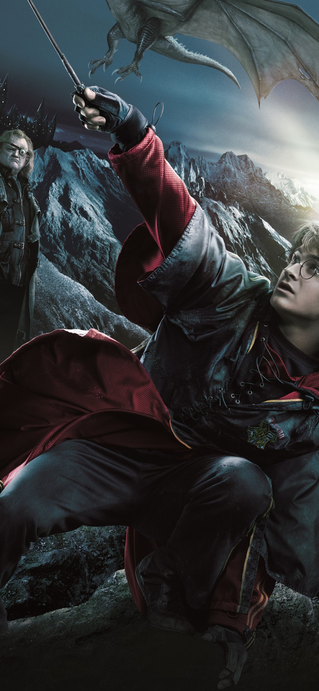 Harry Potter and The Goblet of Fire, Daniel Radcliffe, Lord Voldemort, Trailer, Art. Wallpaper in 1242x2688 Resolution