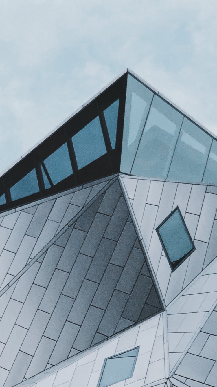 简约, 现代建筑, 建筑, 三角形, 复合材料 壁纸 750x1334 允许