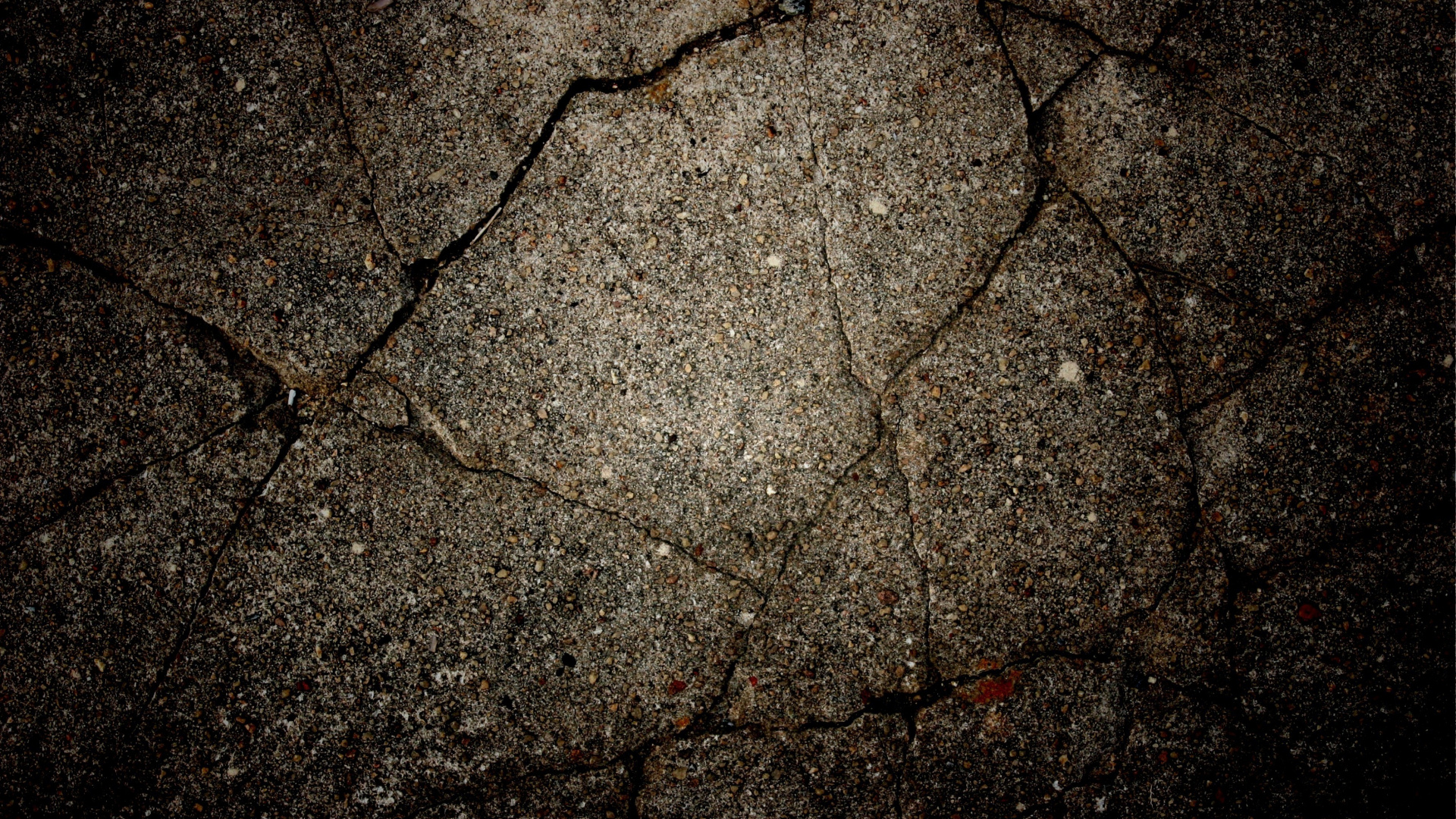 Braune Getrocknete Blätter Auf Grauem Betonboden. Wallpaper in 1920x1080 Resolution