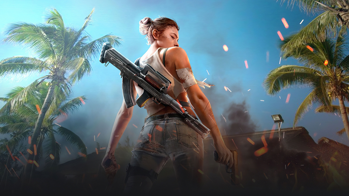 Garena Free Fire, Pc-Spiel, Adventure, Digital Compositing, Games. Wallpaper in 1366x768 Resolution