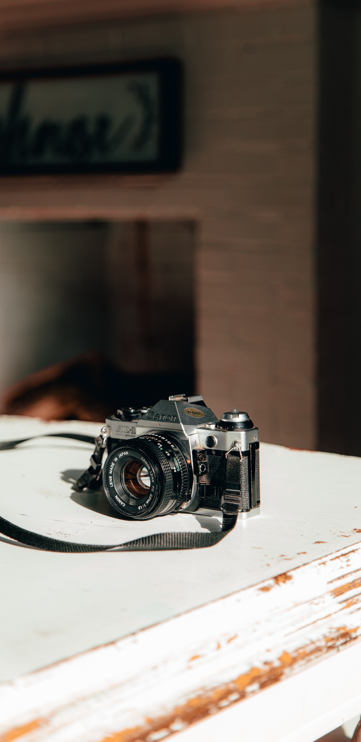 Black and Silver Camera on White Table. Wallpaper in 1440x2960 Resolution