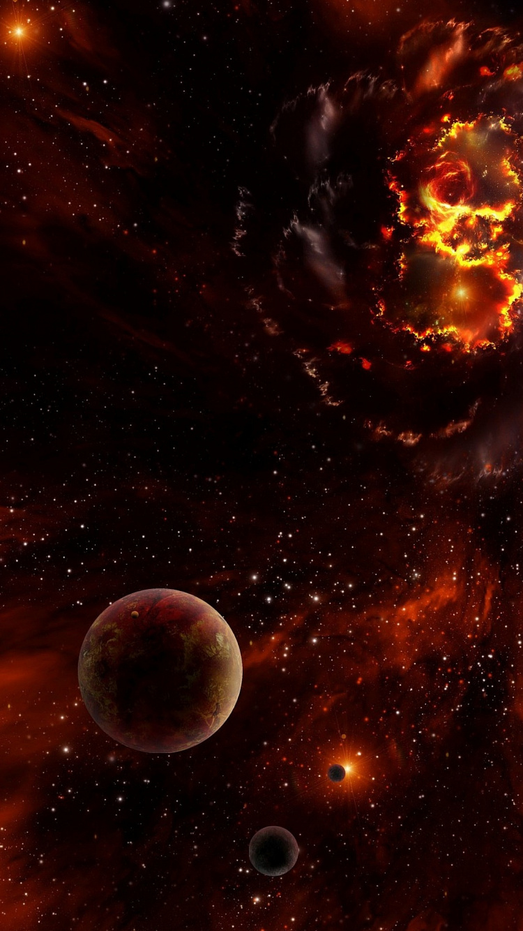 Universe, Atmosphere, World, Moon, Natural Environment. Wallpaper in 750x1334 Resolution