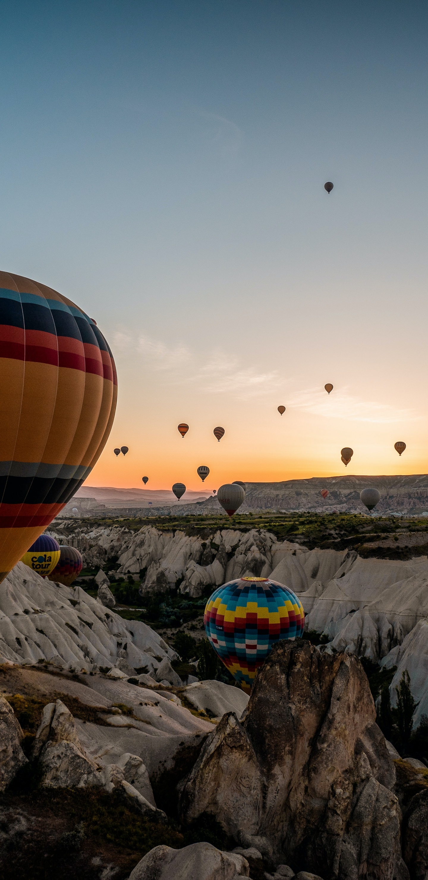 Hot Air Balloon, Balloon, Cappadocia, Aircraft, Flight. Wallpaper in 1440x2960 Resolution