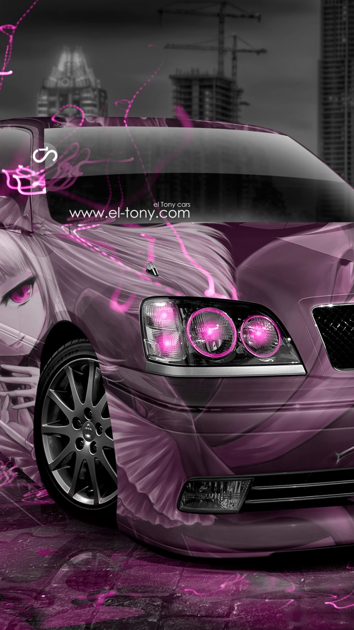 Coupé Bmw m 3 Violet. Wallpaper in 720x1280 Resolution