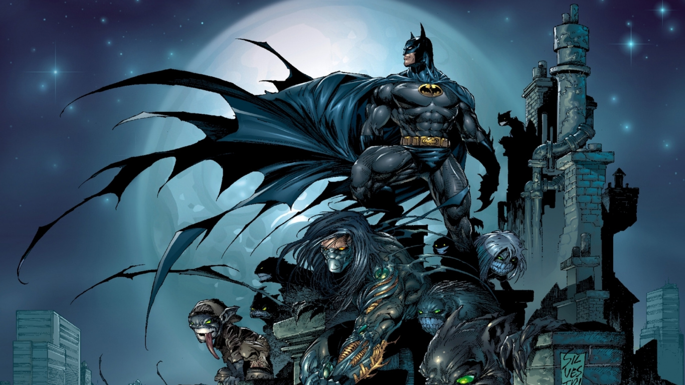 Schwarze Und Graue Drachenillustration. Wallpaper in 1366x768 Resolution