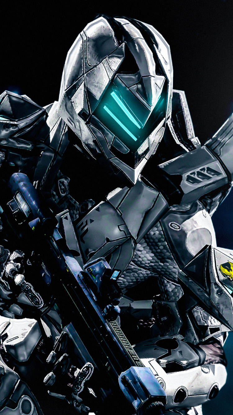 Mecha, Gray Spartan, Machine, Space, Halo 3. Wallpaper in 750x1334 Resolution