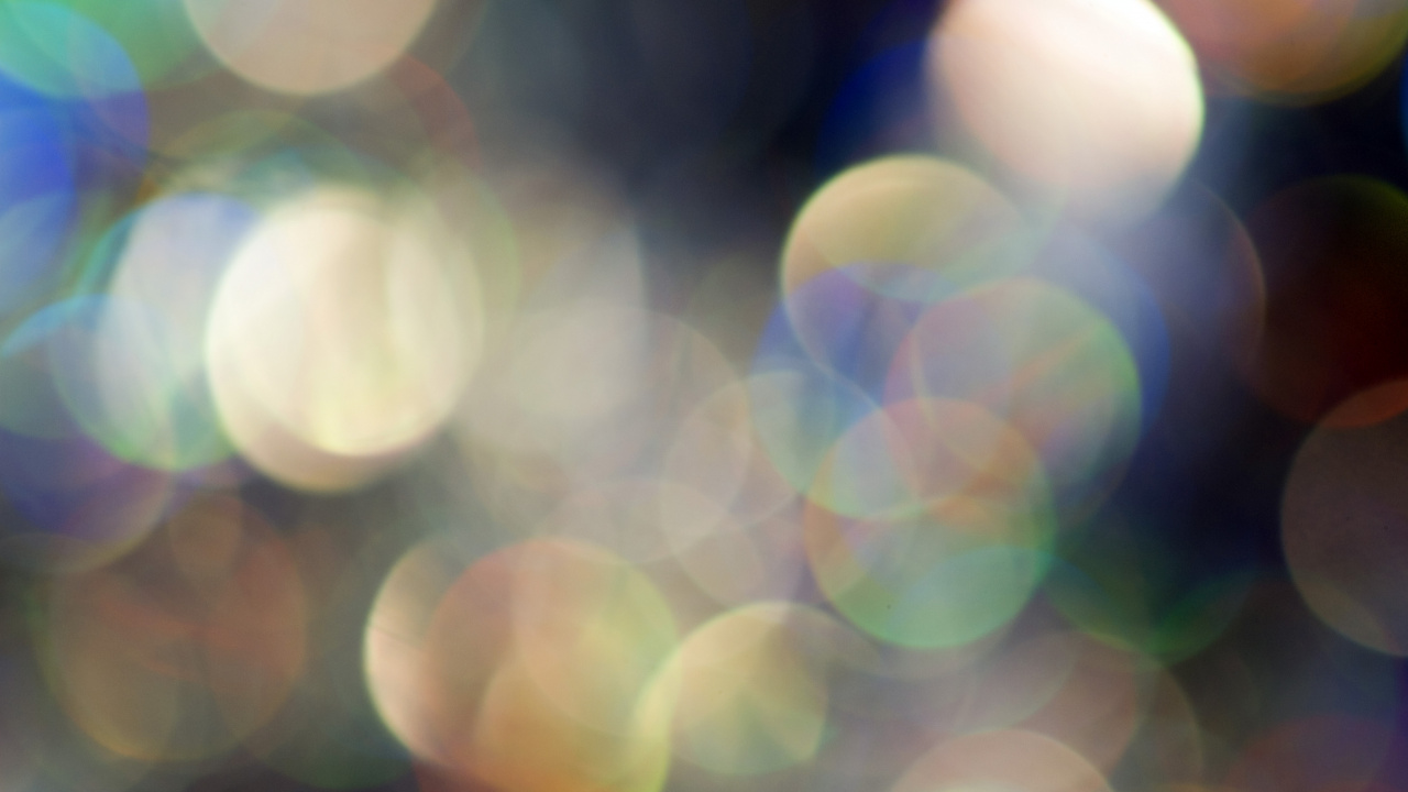 White and Green Bokeh Lights. Wallpaper in 1280x720 Resolution