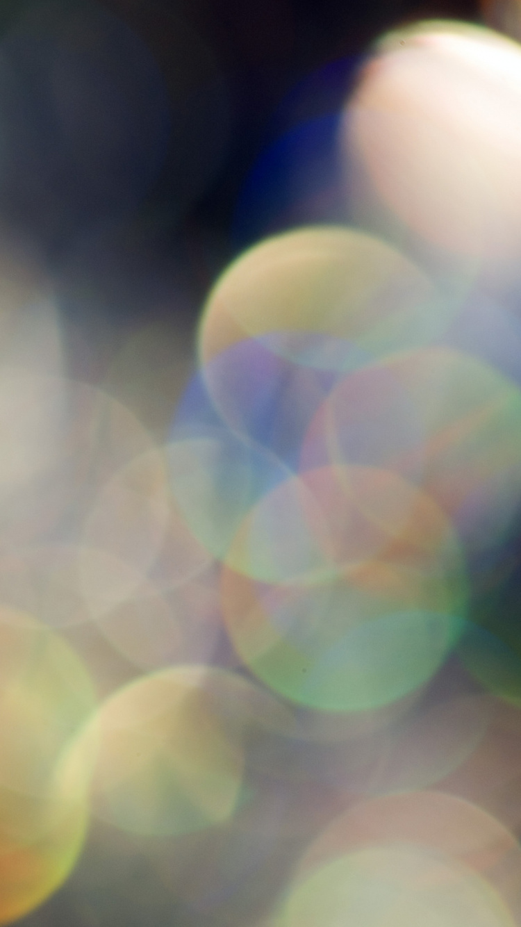 White and Green Bokeh Lights. Wallpaper in 750x1334 Resolution