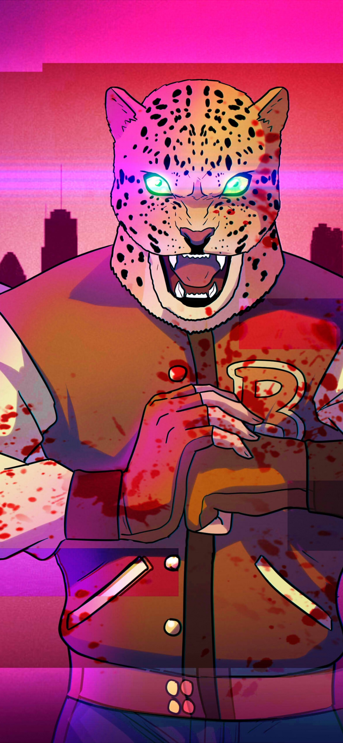 Tekken, Hotline Miami, Spaß, Leistung, Kunst. Wallpaper in 1125x2436 Resolution