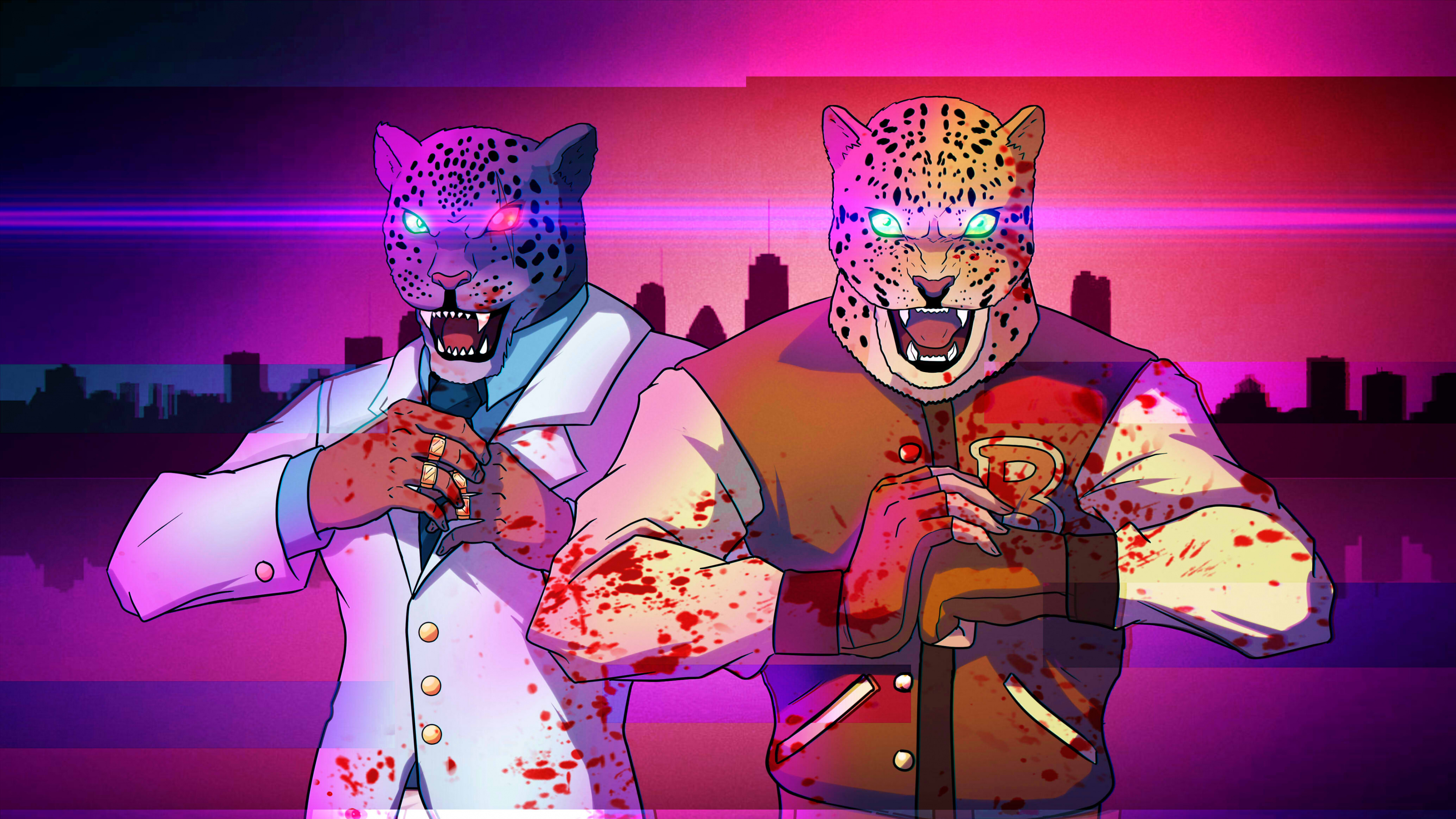 Tekken, Hotline Miami, Fun, Performance, Art. Wallpaper in 3840x2160 Resolution