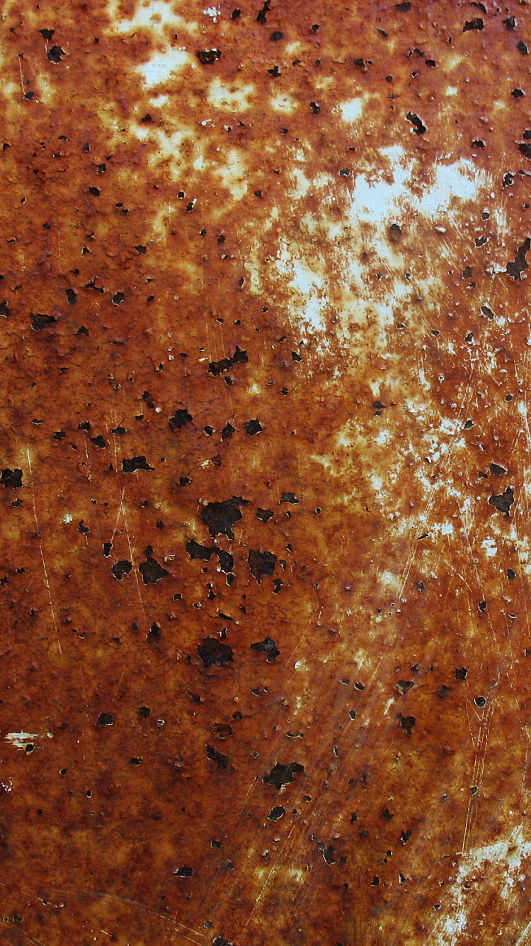 Orange Und Weiße Abstrakte Malerei. Wallpaper in 750x1334 Resolution