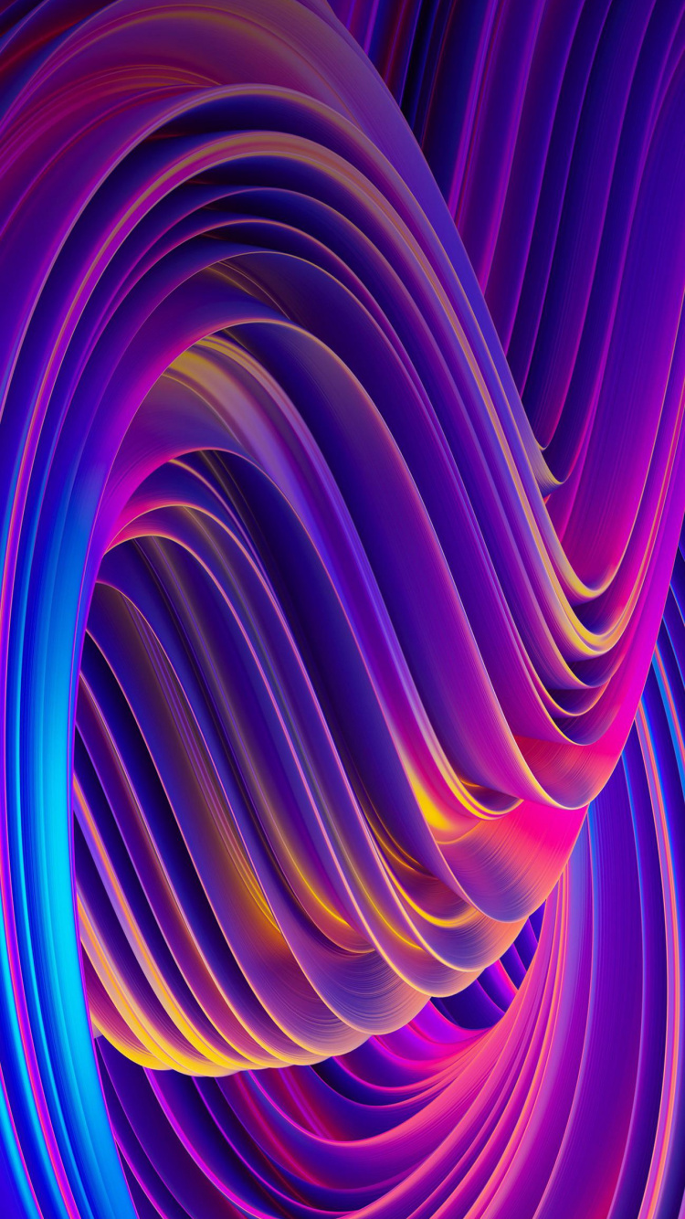 Art Fractal, L'art Abstrait, Fractales, la Pureté de la Couleur, Purple. Wallpaper in 750x1334 Resolution