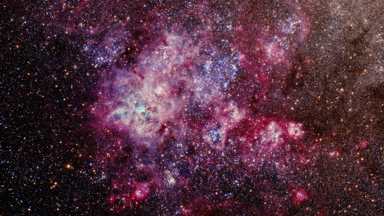 Purple and Black Galaxy Illustration. Wallpaper in 1280x720 Resolution