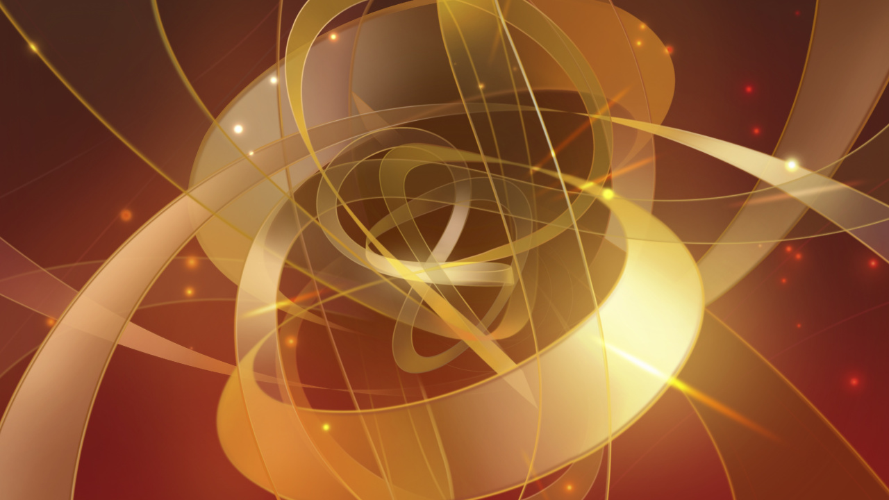 Illustration en Spirale Jaune et Rouge. Wallpaper in 1280x720 Resolution