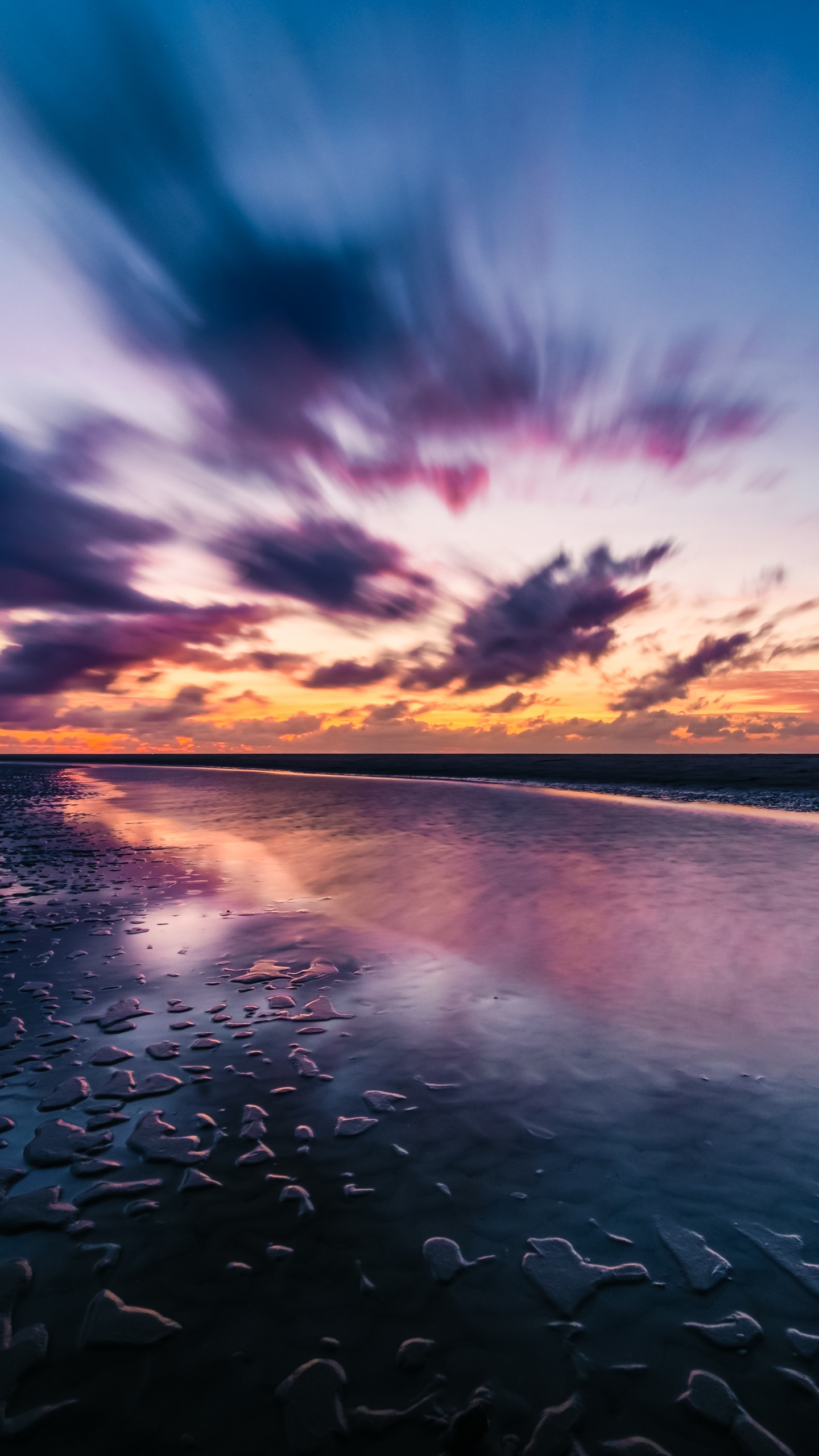 Eau, Les Ressources en Eau, Atmosphère, Afterglow, Paysage Naturel. Wallpaper in 1440x2560 Resolution
