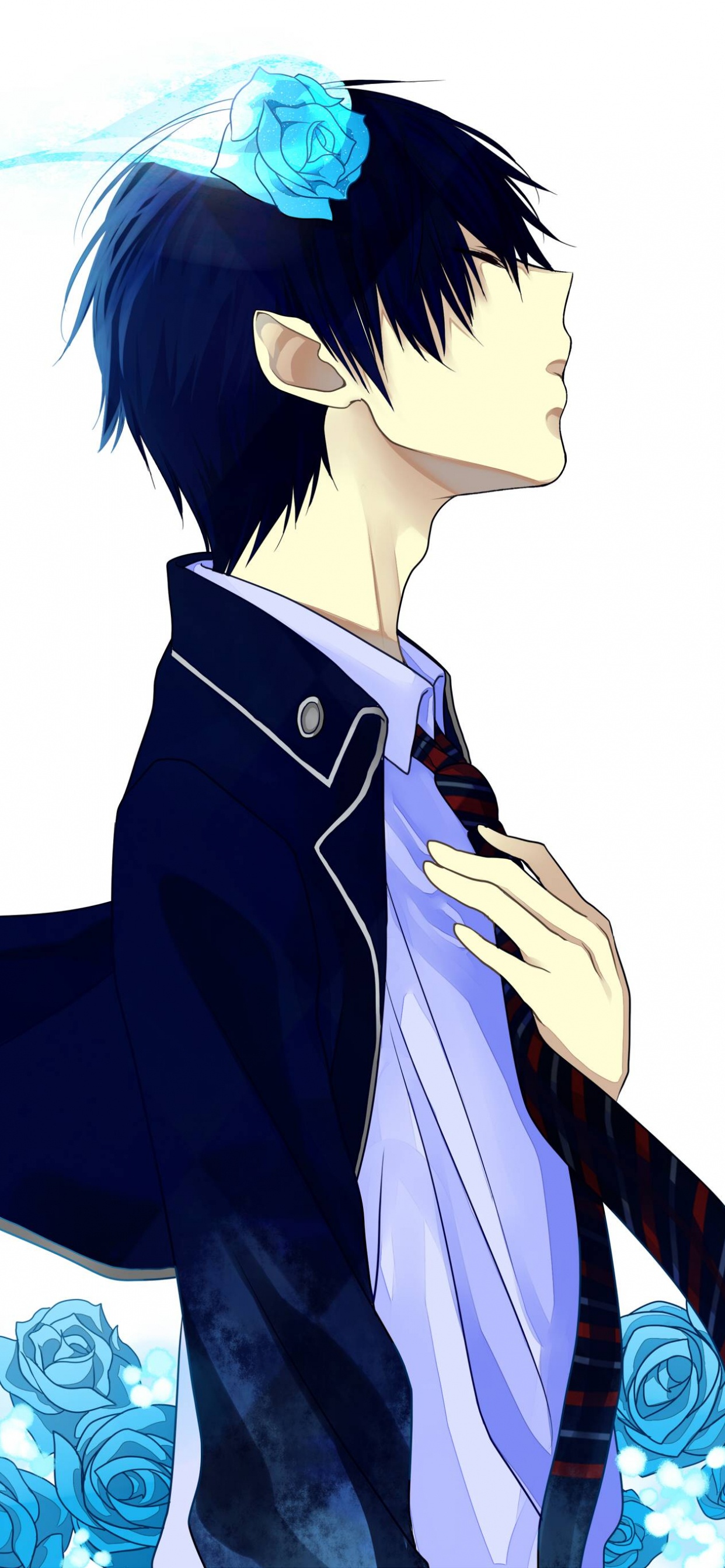 Frau im Weißen Kleid Anime-Charakter. Wallpaper in 1242x2688 Resolution