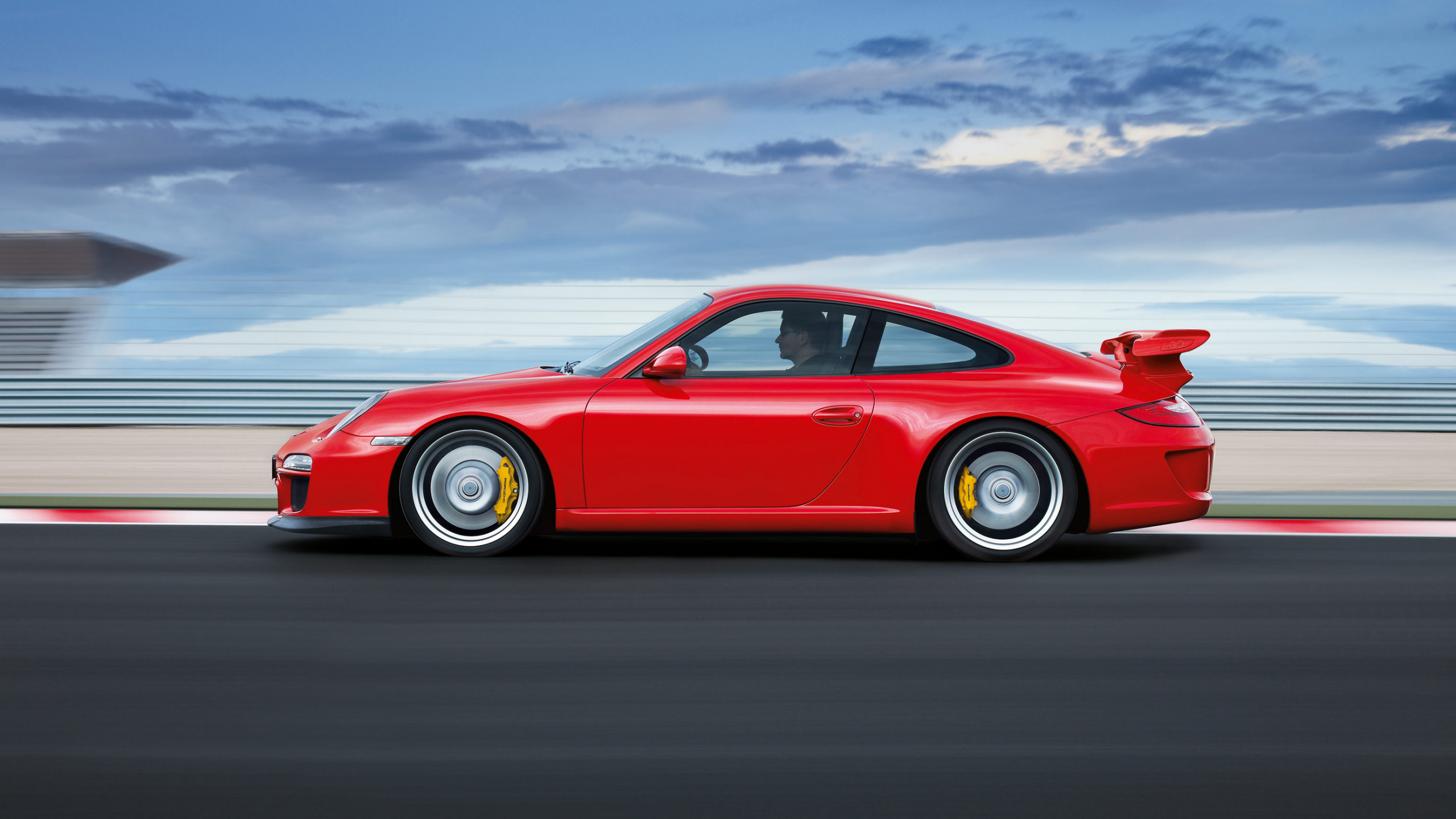 Red Coupe on Gray Asphalt Road During Daytime. Wallpaper in 2560x1440 Resolution