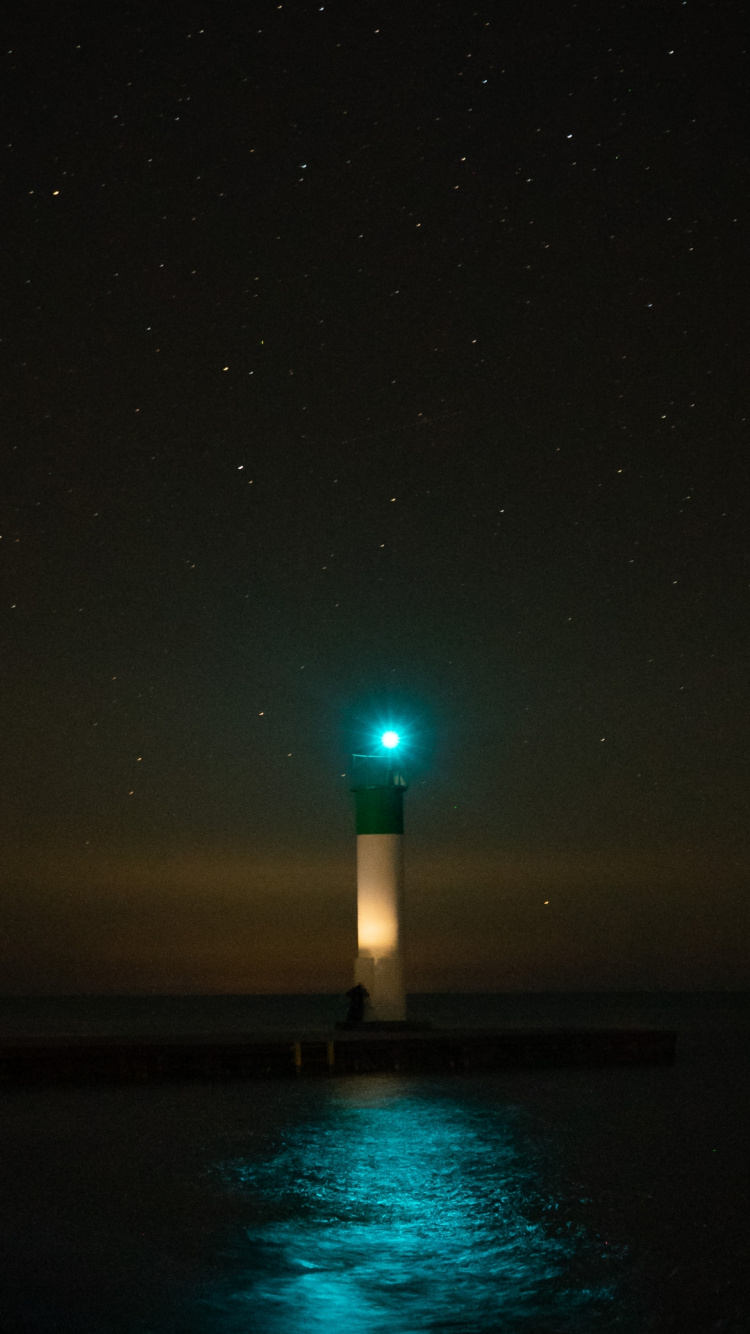 Water, Lighthouse, Atmosphere, Street Light, Tower. Wallpaper in 750x1334 Resolution