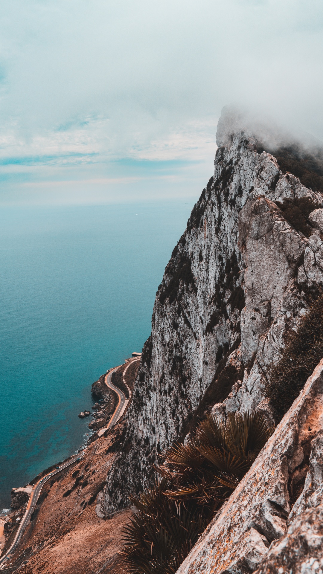 Himmel, Meer, Küste, Felsen Von Gibraltar, Blau. Wallpaper in 1080x1920 Resolution