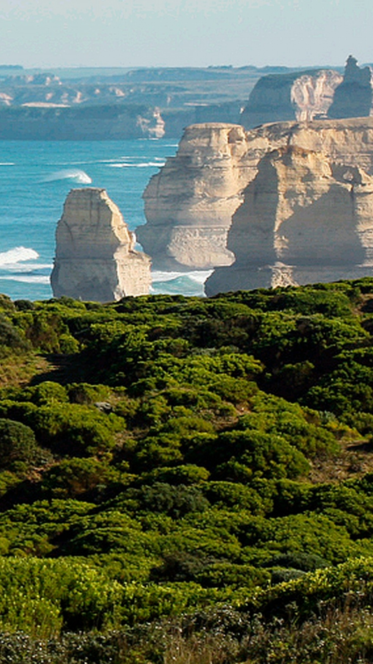 Persona Con Camisa Roja de Pie en el Campo de Hierba Verde Cerca Del Cuerpo de Agua Durante el Día. Wallpaper in 750x1334 Resolution