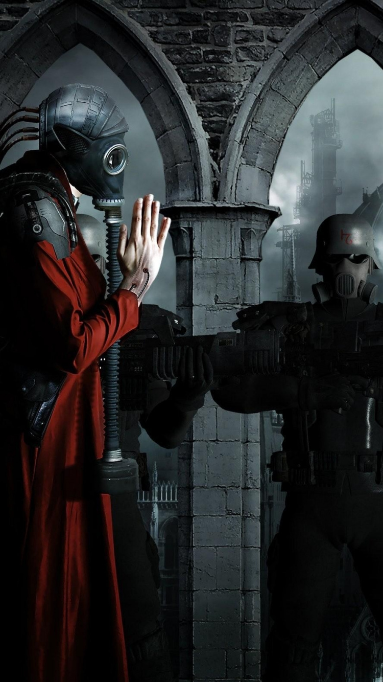 Homme en Veste Noire et Écharpe Rouge Debout à Côté de L'homme en Veste Noire. Wallpaper in 750x1334 Resolution