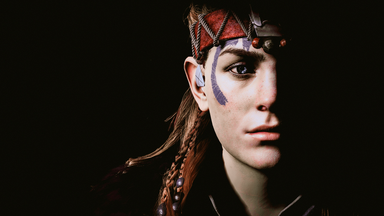 Aloy, Face, Beauty, Eyebrow, Head. Wallpaper in 1280x720 Resolution