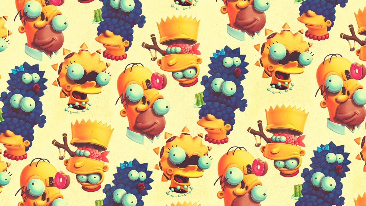 Pez Azul y Amarillo Pegatinas. Wallpaper in 1280x720 Resolution