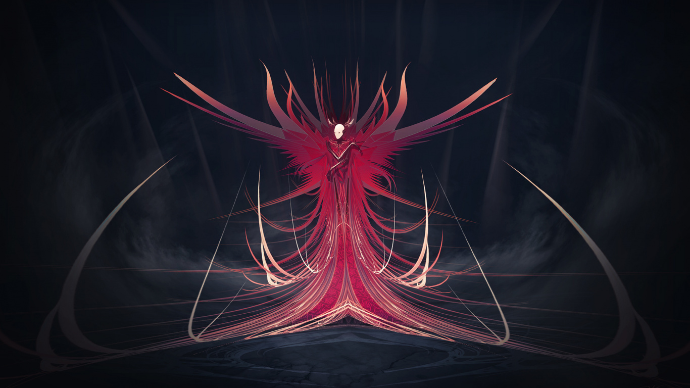 Art, Concept Art, Fractal Art, Graphics, Darkness. Wallpaper in 1366x768 Resolution