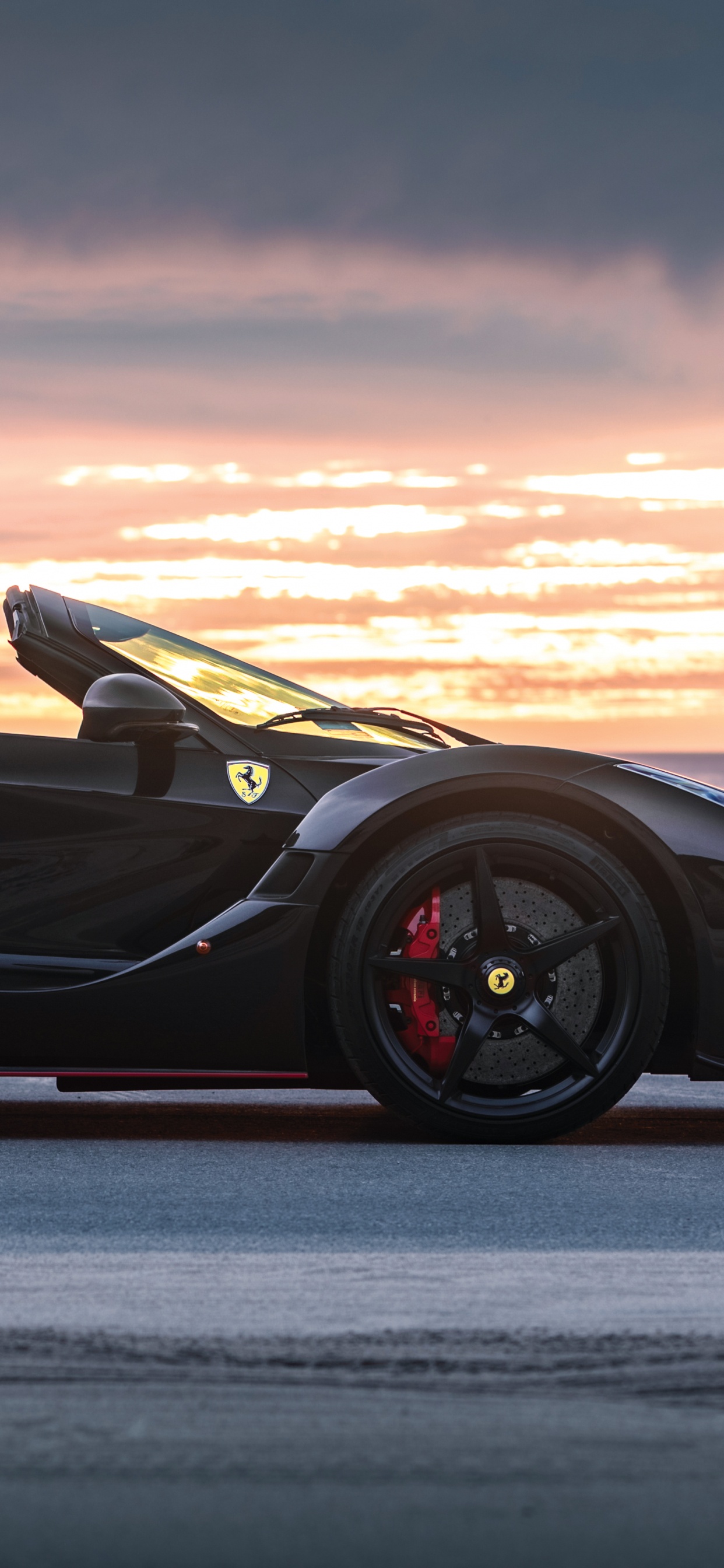 Laferrari, Ferrari, 法拉利LaFerrari Aperta, 超级跑车, Rim 壁纸 1242x2688 允许