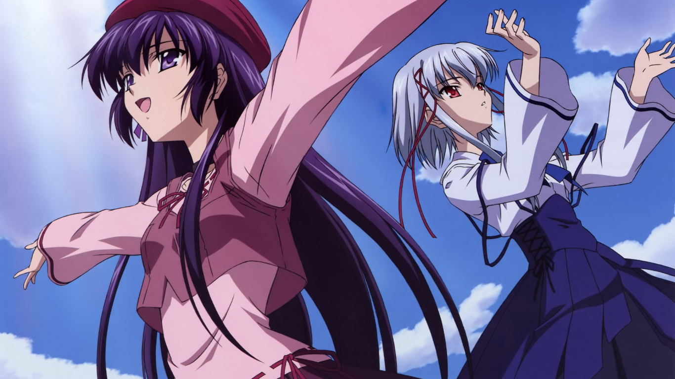 Femme Aux Cheveux Noirs Personnage D'anime. Wallpaper in 1366x768 Resolution