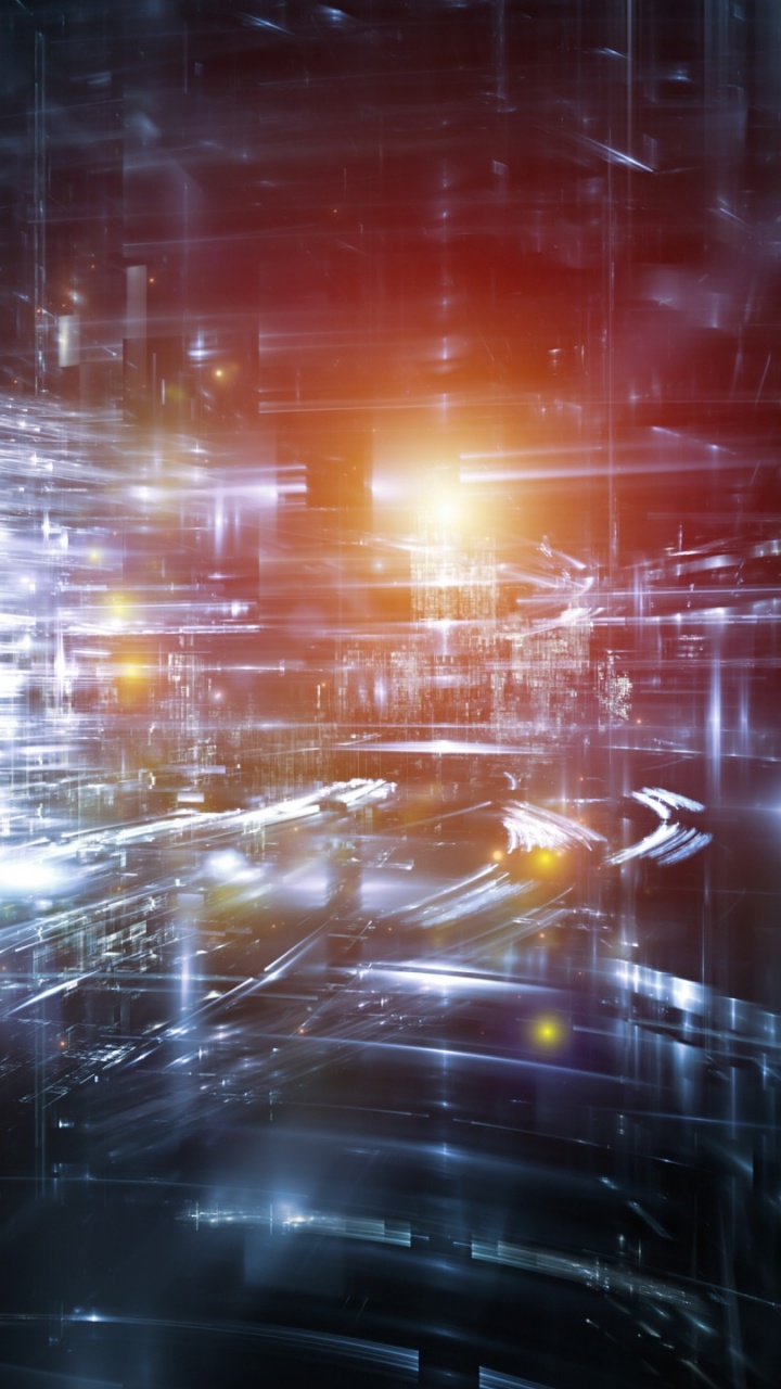 Rote Und Weiße Lichtreflexion. Wallpaper in 720x1280 Resolution