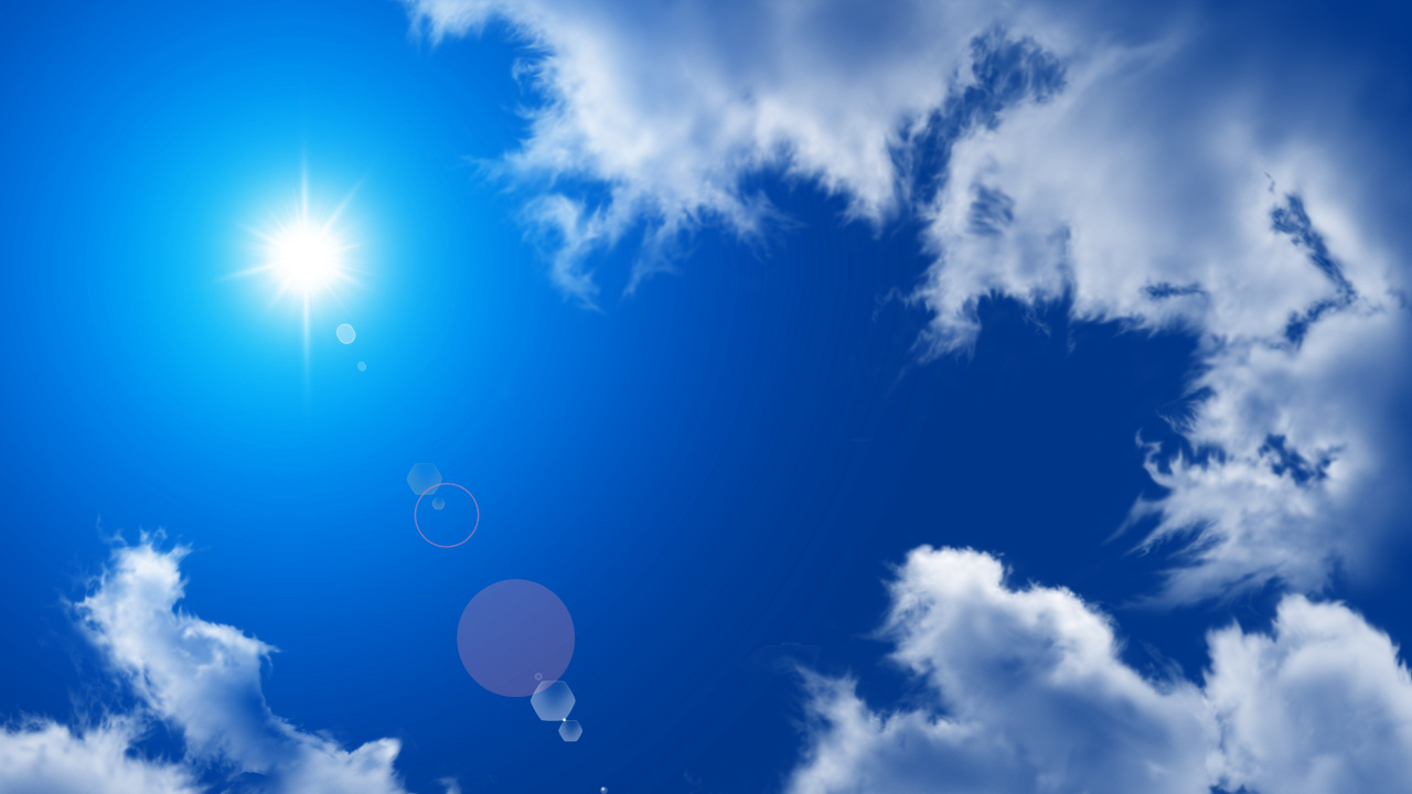 White Clouds and Blue Sky During Daytime. Wallpaper in 1280x720 Resolution