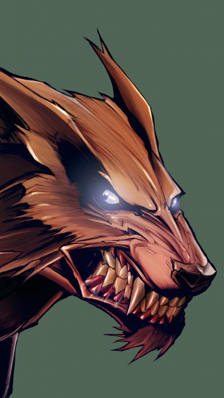 Illustration de Lion Marron et Noir. Wallpaper in 720x1280 Resolution