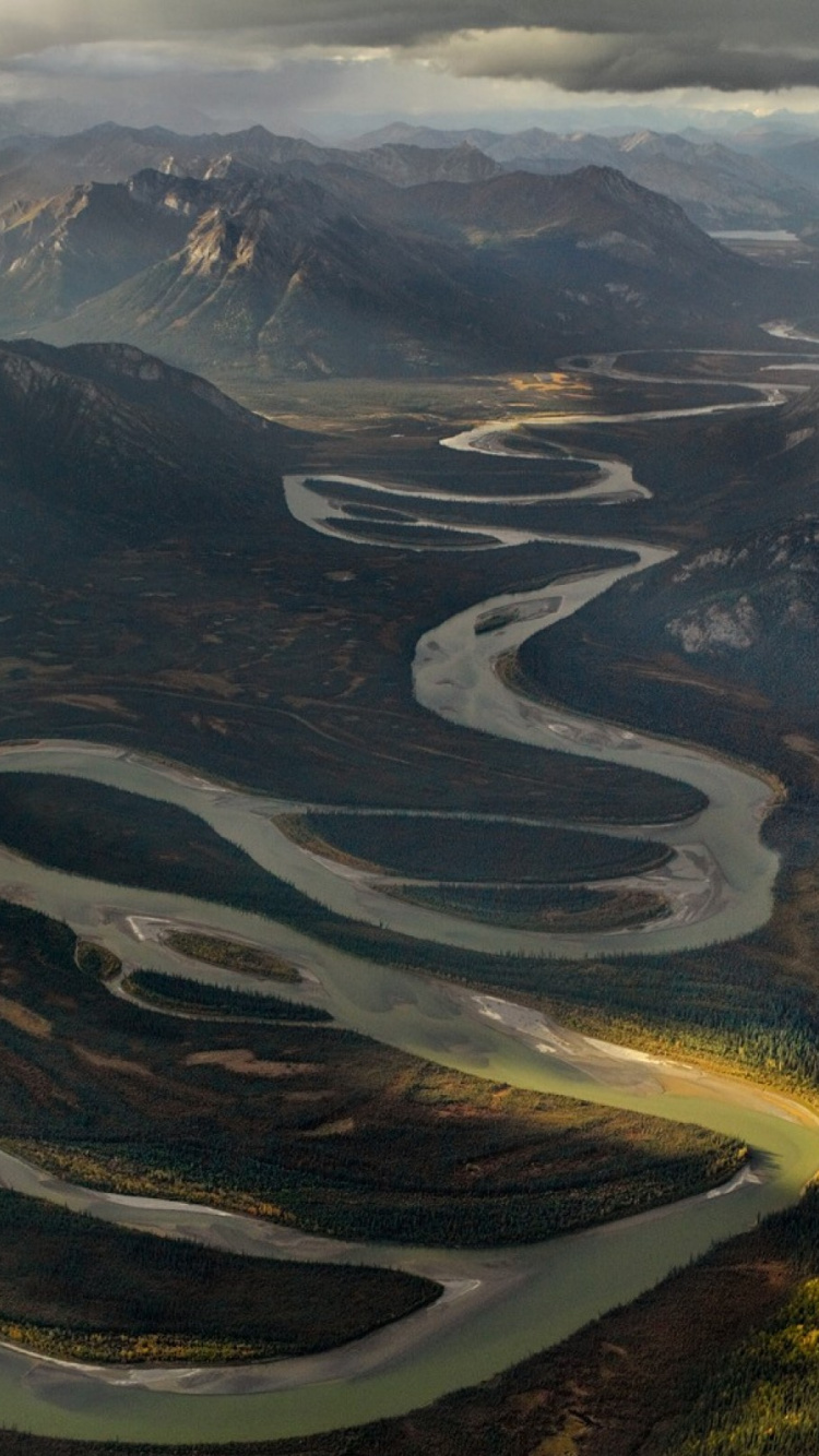 Aerial View of Green and Brown Mountains During Daytime. Wallpaper in 750x1334 Resolution