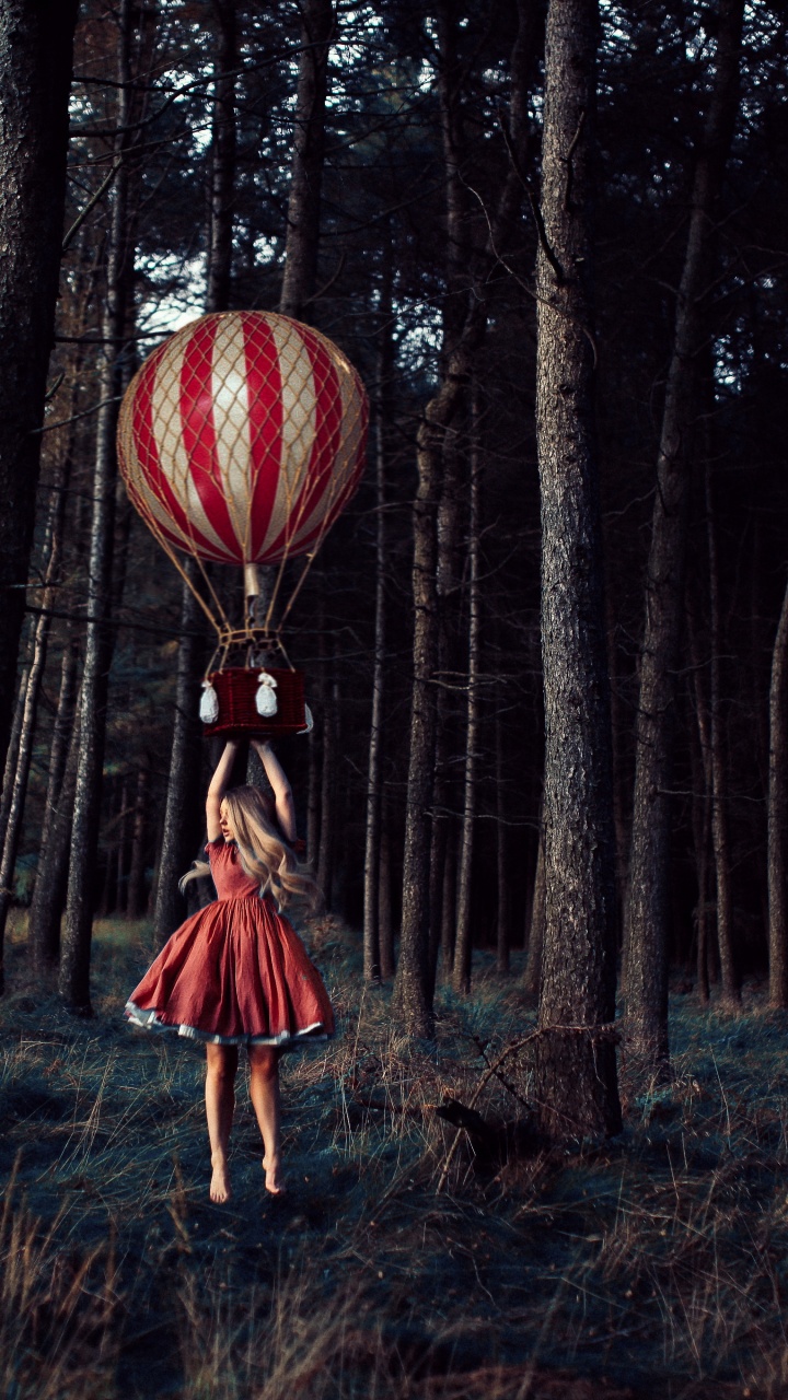 Natur, Ökoregion, Heißluftballon, Menschen in Der Natur, Naturlandschaft. Wallpaper in 720x1280 Resolution