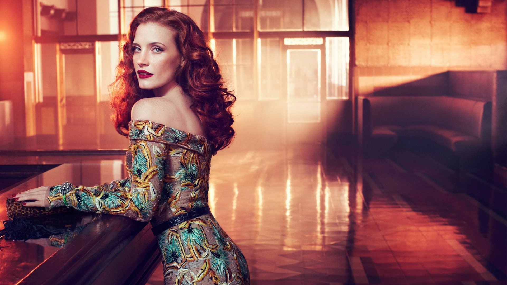 Jessica Chastain Vogue Italia, Jessica Chastain, Sans Foi ni Loi, Les Cheveux Rouges, Vogue. Wallpaper in 1920x1080 Resolution
