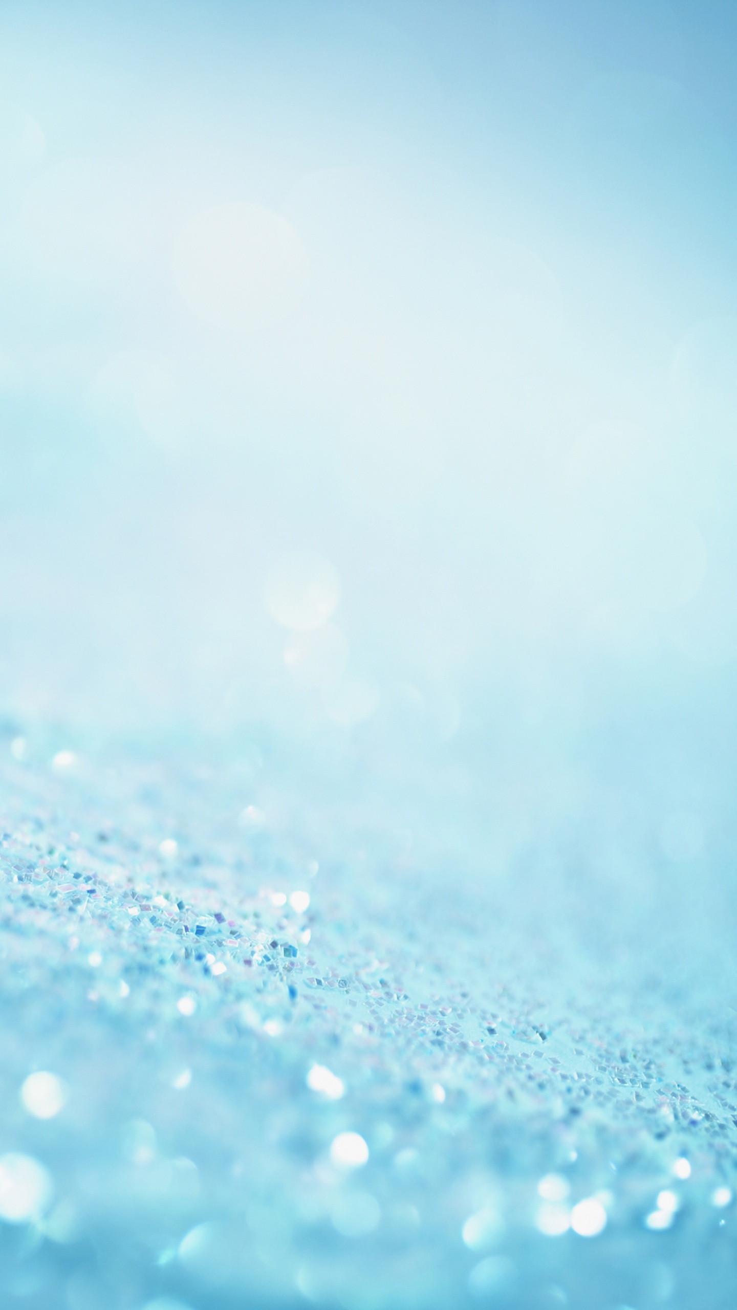 Water Droplets on Blue Surface. Wallpaper in 1440x2560 Resolution