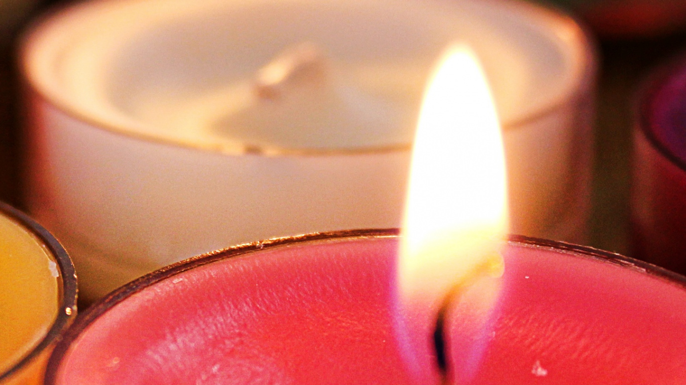 Candle, Candle Wick, Flame, Lighting, Light. Wallpaper in 1366x768 Resolution