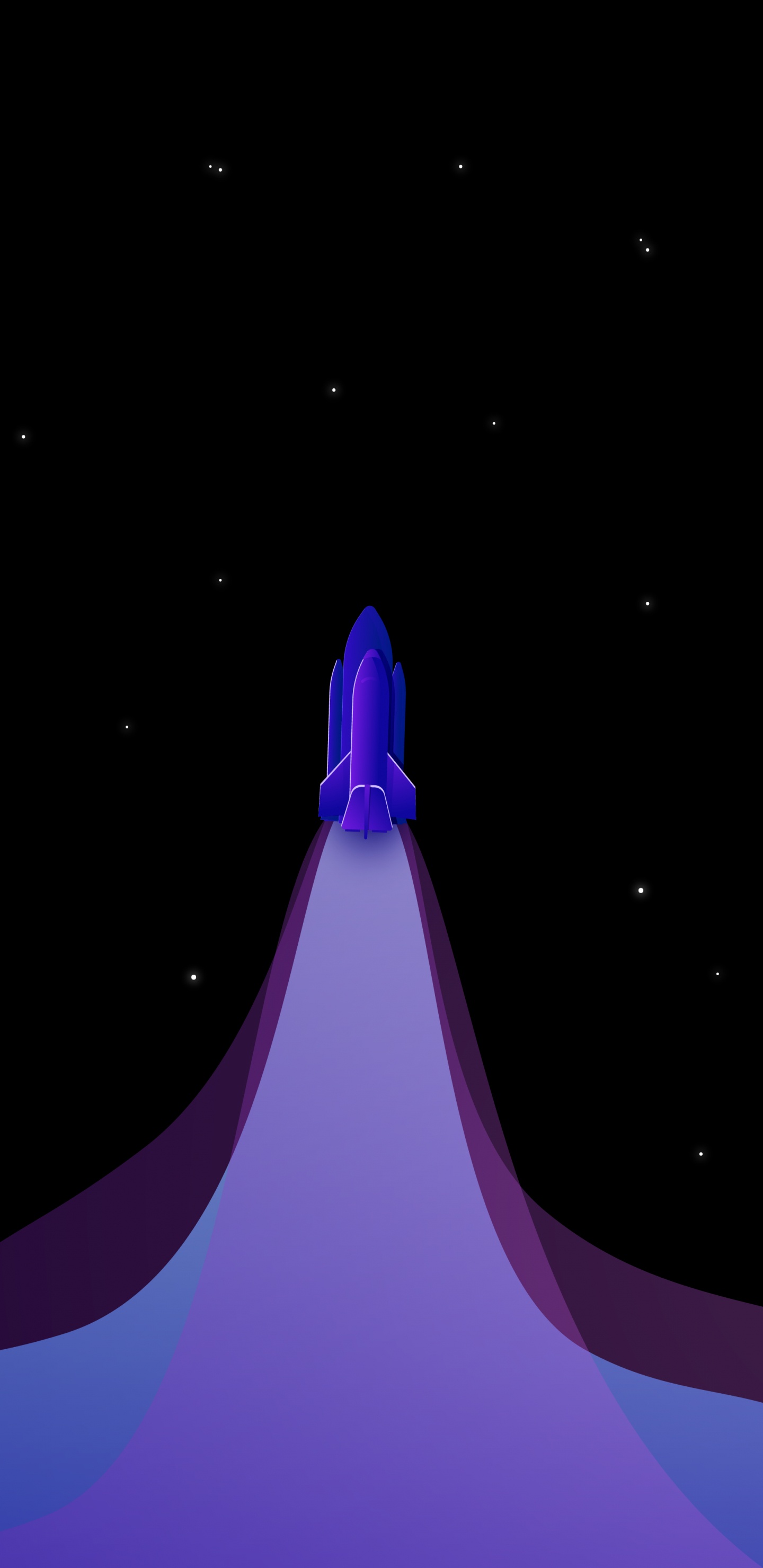 Fusée, Amoled, Atmosphère, Purple, Espace. Wallpaper in 1440x2960 Resolution