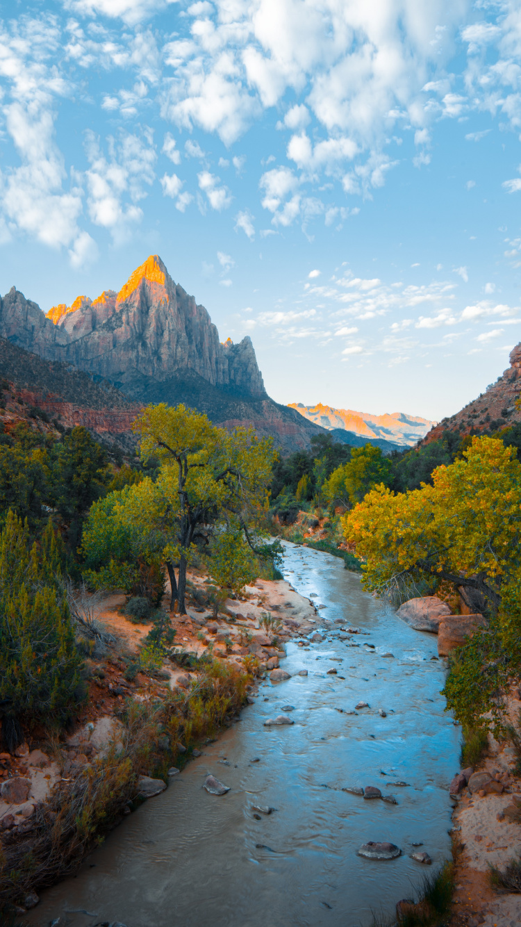 Río Trippy, Río, Río de Montaña, Agua, Montaña. Wallpaper in 750x1334 Resolution