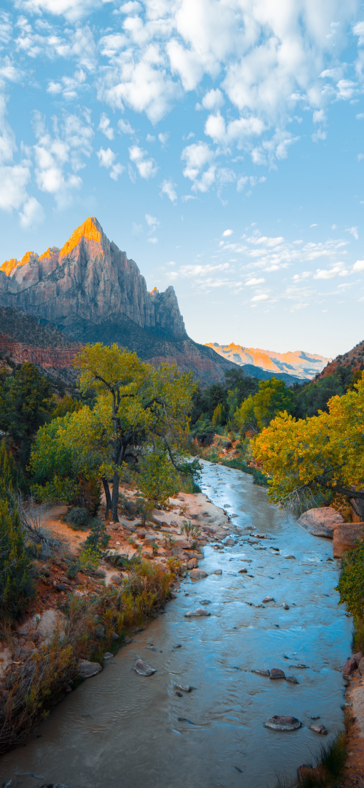 Trippy River, River, Mountain River, Cloud, Water. Wallpaper in 1242x2688 Resolution