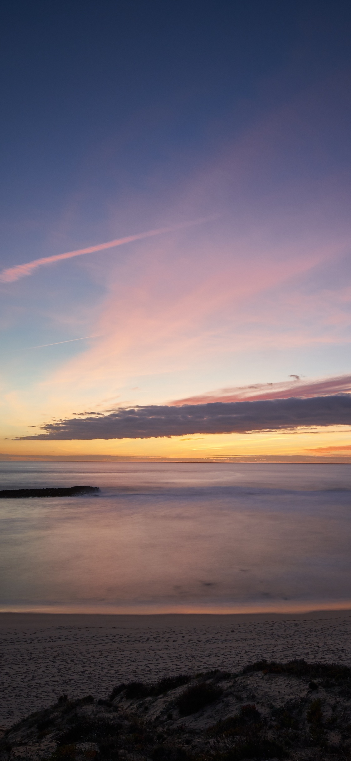 Mer, Horizon, Lever, Soir, Matin. Wallpaper in 1125x2436 Resolution