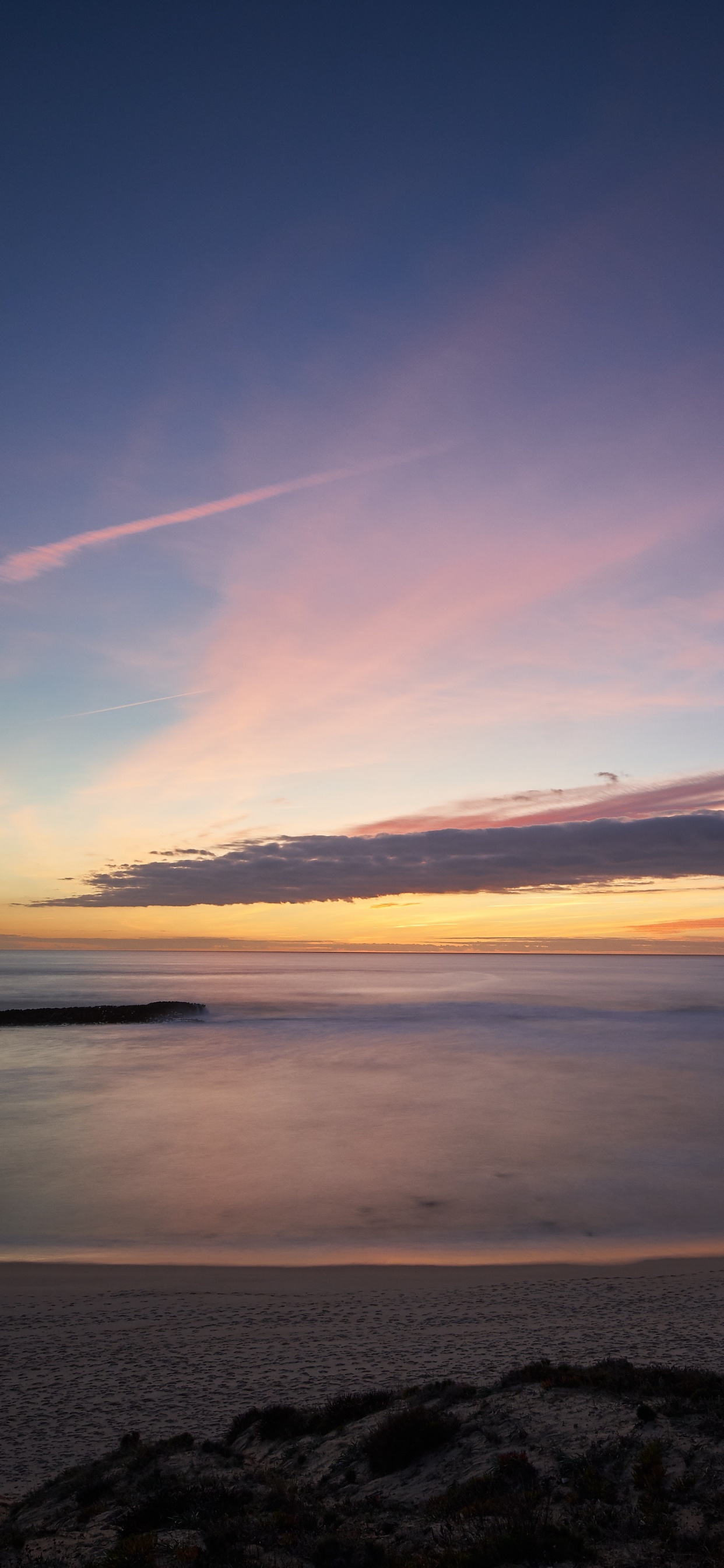 Mer, Horizon, Lever, Soir, Matin. Wallpaper in 1242x2688 Resolution